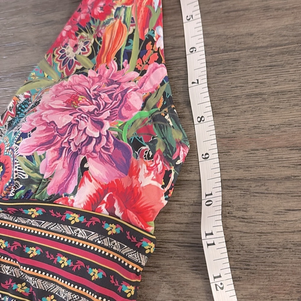 NWT [Johnny Was] Hannah Skirted Floral Printed One-Piece Swimsuit Womens Size XS - Picture 11 of 16